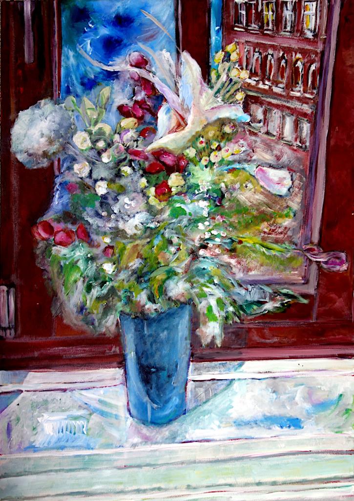 Winter Flowers - January and February 2020, 100 x 70 cm, acrylics on canvas