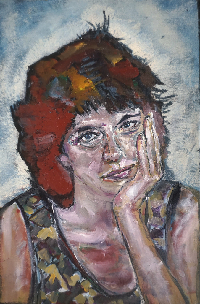 Barbara - January 2025, acrylics on canvas